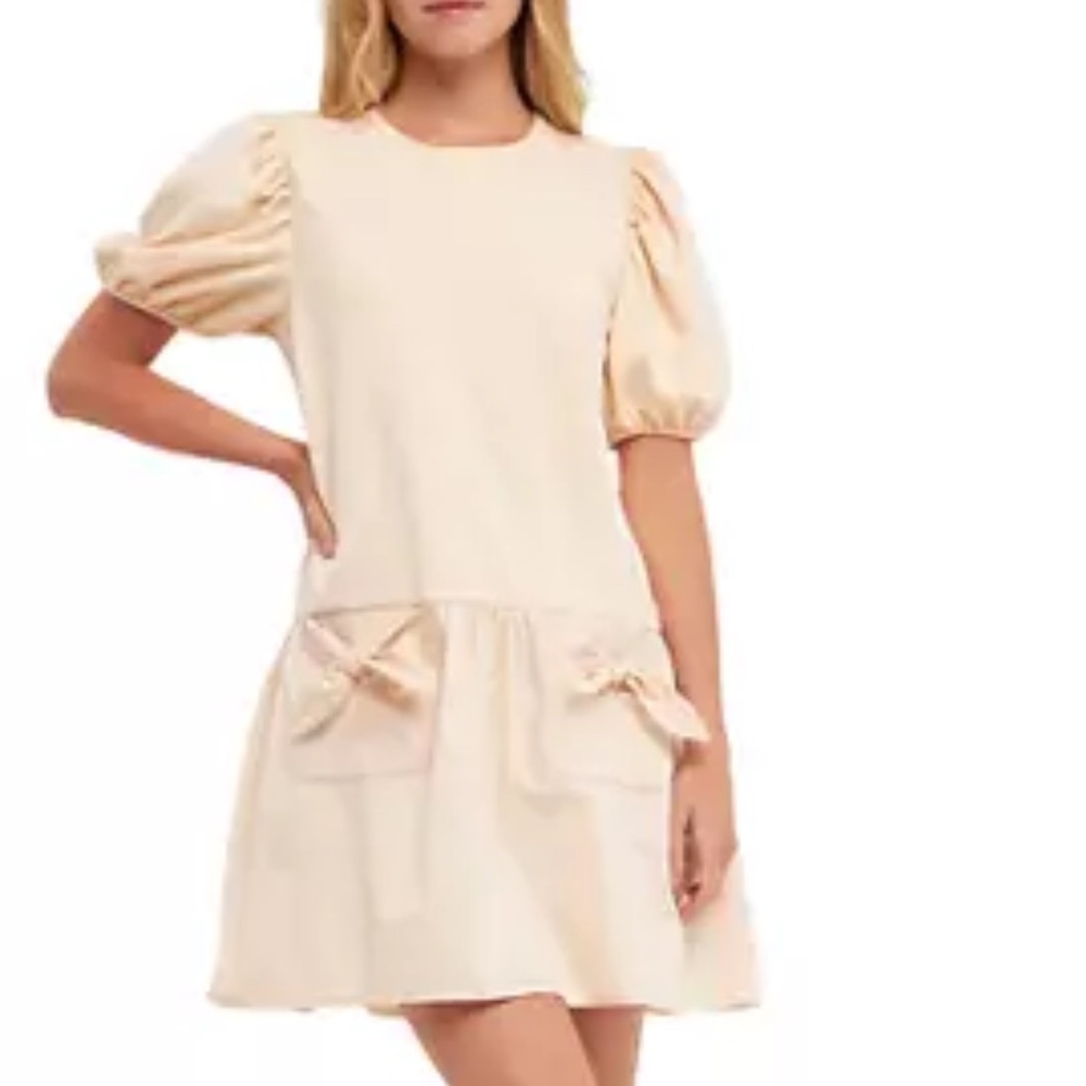 NWOT English Factory Pockets Detail Mini Dress MED